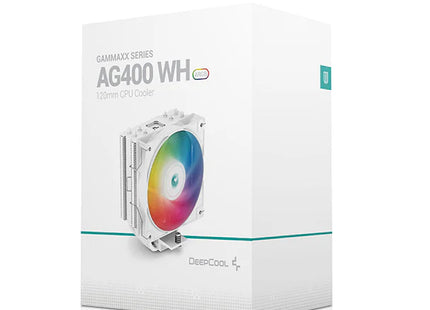 Abanico DeepCool AG400 WH ARGB | 120mm | CPU | Blanco