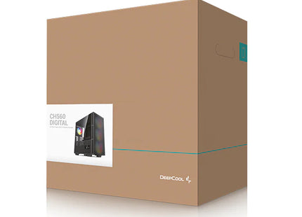 Case Gaming DeepCool CH560 Digital | Media Torre | Vidrio Templado | 3 Ventiladores ARGB 140mm | Pantalla Digital
