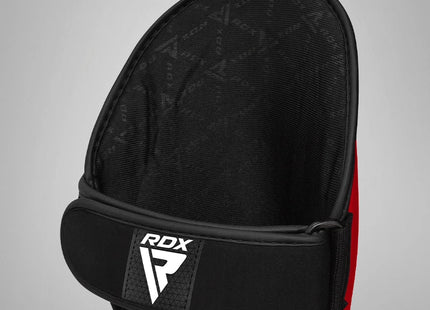 RDX Espinilleras con Empeine Rojo/Blanco, T1