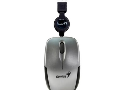 Mouse Genius RS2 Micro Traveler V2 compacto con conexión USB vista frontal