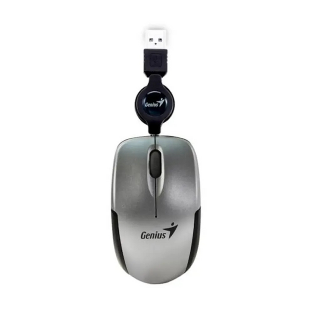 Mouse Genius RS2 Micro Traveler V2 | Alámbrico | USB | Sensor Óptico | Diseño Compacto