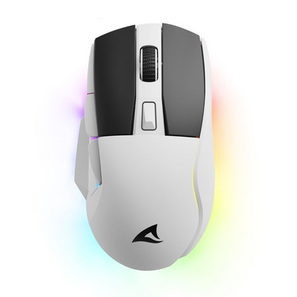 Mouse Gaming Sharkoon SKILLER SGM50W | Inalámbrico 2.4 GHz | Sensor ATG4090 6400 DPI | RGB | 6 Botones | Dock de Carga