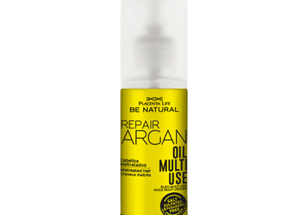Aceite Reparador Argán 50 ml | Placent Life | Multiuso para reparar, nutrir y dar brillo con aceite de argán y vitamina E