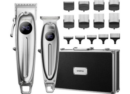 Kit Cortadora y Afeitadora Oraimo Smart BarberKit | 14 Peines de Guía | OCS-550