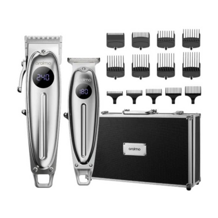 Kit Cortadora y Afeitadora Oraimo Smart BarberKit | 14 Peines de Guía | OCS-550