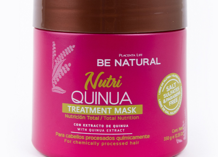 Mascarilla Nutritiva Quinua 350 g | Placenta Life | Nutre, fortalece y aporta brillo extremo con proteína de quinua