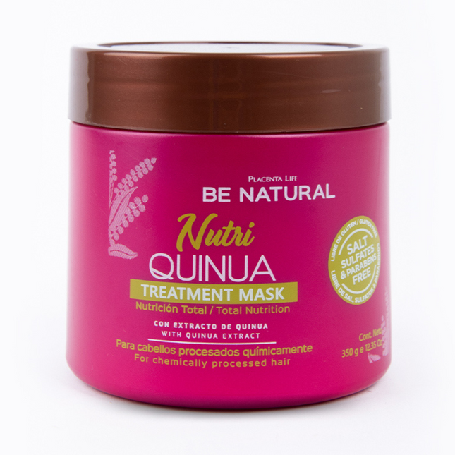 Mascarilla Nutritiva Quinua 350 g | Placenta Life | Nutre, fortalece y aporta brillo extremo con proteína de quinua