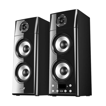 Parlantes Estéreo Genius SP-HF2800BT | 2.0 | 60W RMS | Bluetooth 5.0 | Control Remoto | Entrada RCA/USB