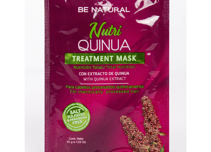 Mascarilla Intensiva Nutri Quinua Placent Life | 35g | Nutrición profunda para cabello seco o dañado