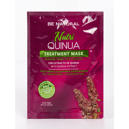 Mascarilla Intensiva Nutri Quinua Placent Life | 35g | Nutrición profunda para cabello seco o dañado