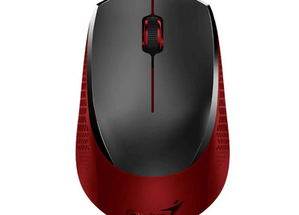 Mouse inalámbrico Genius NX-8000S rojo con conectividad Bluetooth y 2.4GHz vista frontal