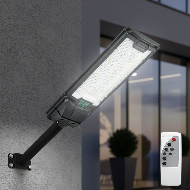 GEL Lámpara LED Calle con Panel Solar 300W vista frontal