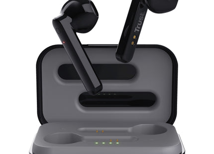 Audífonos Trust BT Control Táctil Negro modelo 23712 vista frontal