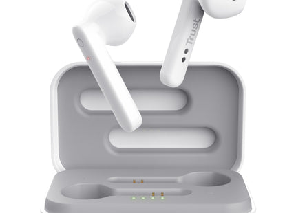 Audífonos Trust BT Control Táctil Blanco 23783 vista frontal