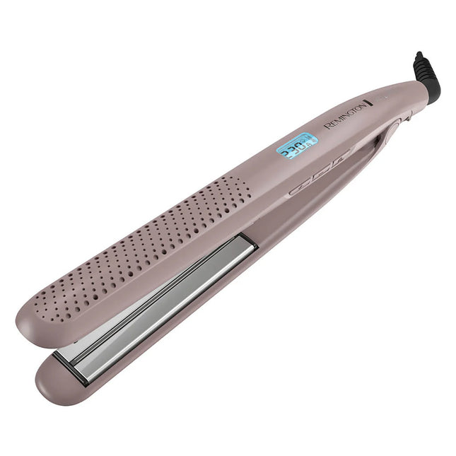 Plancha Alisadora Remington Húmedo y Seco S27A (110) F | Sensor Inteligente | Cerámica Anti-Frizz | Hasta 230 °C | Pantalla Digital