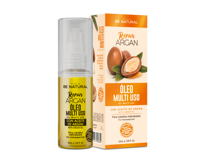 Aceite Reparador Argán 50 ml | Placent Life | Multiuso para reparar, nutrir y dar brillo con aceite de argán y vitamina E