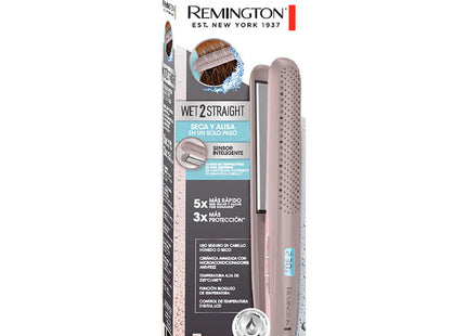 Plancha Alisadora Remington Húmedo y Seco S27A (110) F | Sensor Inteligente | Cerámica Anti-Frizz | Hasta 230 °C | Pantalla Digital