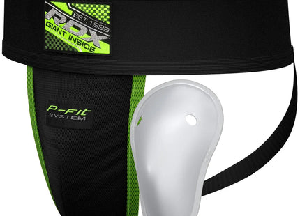 RDX Protector Inguinal con Copa Negro/Verde, H1