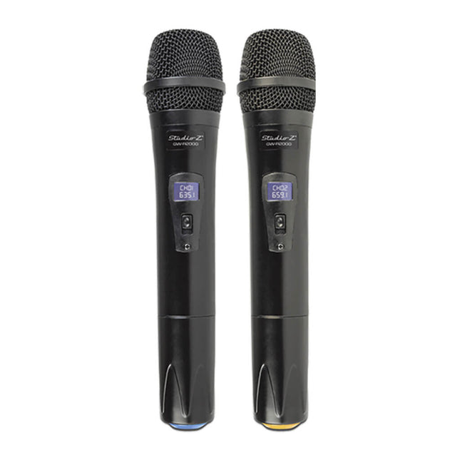 Studio Z GW-R2000 micrófono inalámbrico doble UHF recargable