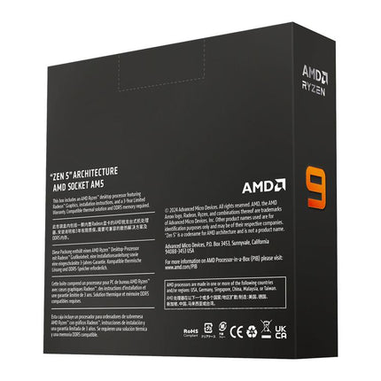 Procesador AMD Ryzen 9 9900X | 9ª Gen | 5.6 GHz | AM5
