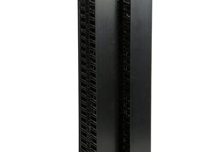 Panduit organizador vertical NetRunner WMPV45E, vista de instalación en rack