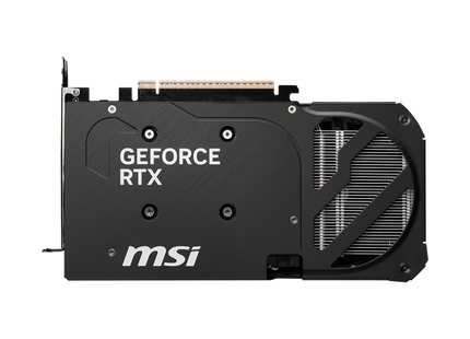 Tarjeta de video MSI RTX 5060 Ti conectores PCIe y alimentación trasera