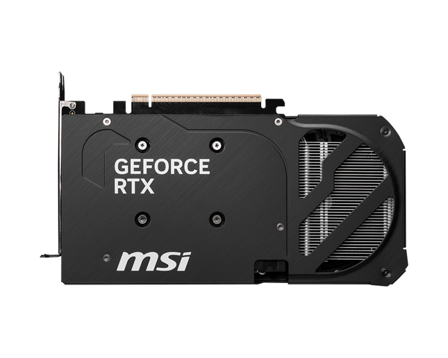 Tarjeta de video MSI RTX 5060 Ti conectores PCIe y alimentación trasera