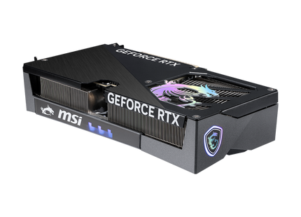 Parte trasera tarjeta MSI GeForce RTX 5060 Ti con puertos HDMI y DisplayPort