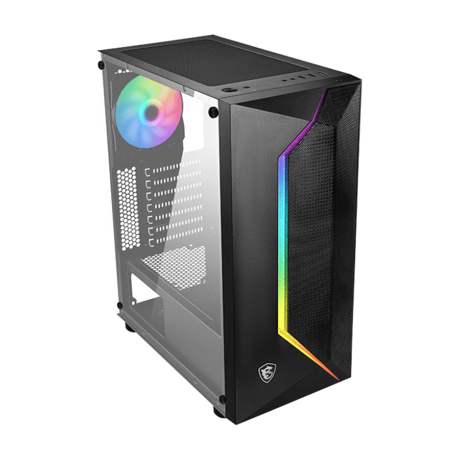 Case Gaming MSI MAG Vampiric 100R | 2x USB 2.0 | 1x USB 3.0 | 1x 120mm ARGB Fan