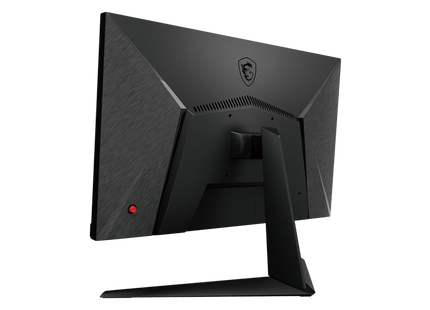 Monitor MSI G2412V perfil lateral derecho mostrando diseño delgado y base