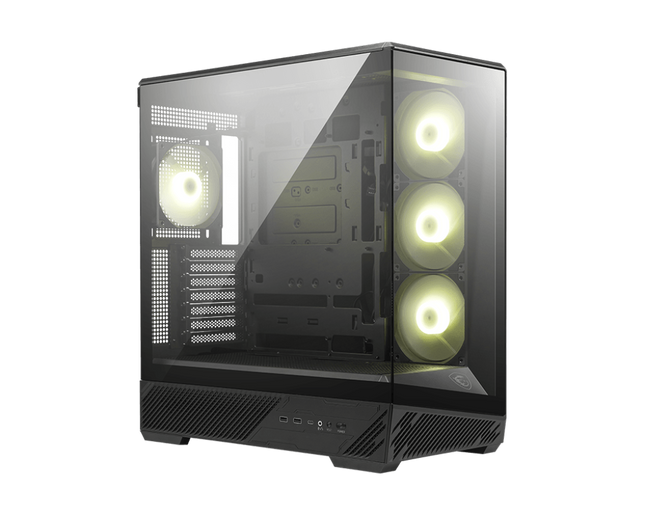 Case RGB MSI MAG PANO 130R PZ 306-7G32R14-HH9 | Mid Tower | 4 Ventiladores 120mm | Panel Frontal y Lateral