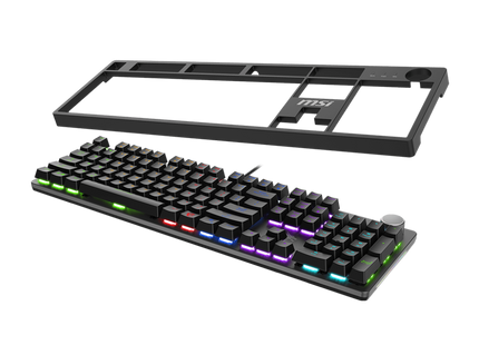 Teclado y Mouse Gaming RGB MSI FORGE GK320 Combo RED US S11-04CE204-HH9 | Teclado + Mouse | Iluminación RGB | USB