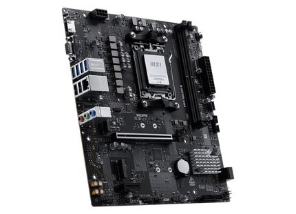 Vista lateral derecha Tarjeta Madre MSI PRO B840M-B Micro ATX