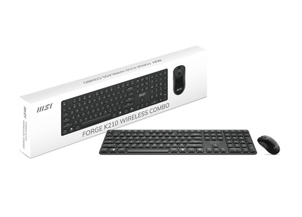 Combo MSI FORGE K210 W teclado y mouse inalámbrico empaque original completo