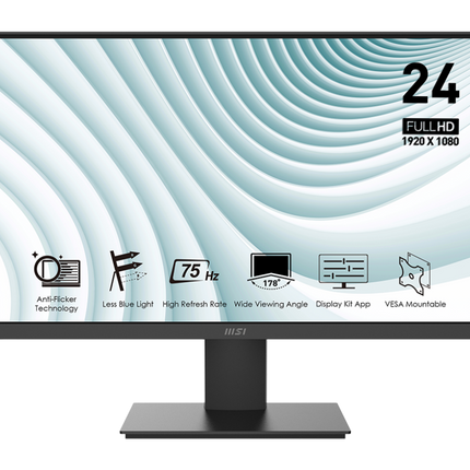 Monitor MSI PRO MP242L | 23.8” | 1920 x 1080 | 100Hz | Anti-Glare | HDMI