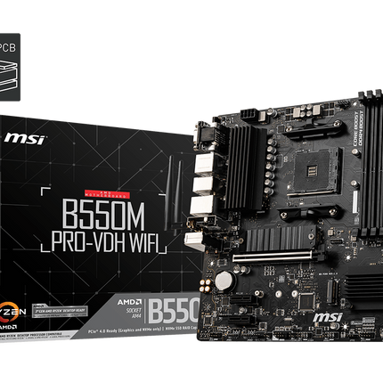 Tarjeta Madre MSI B550M PRO-VDH | mATX | DDR4 | AM4
