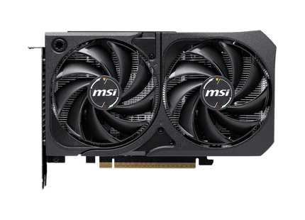MSI GeForce RTX 5060 Shadow 2X OC vista frontal con ventiladores duales