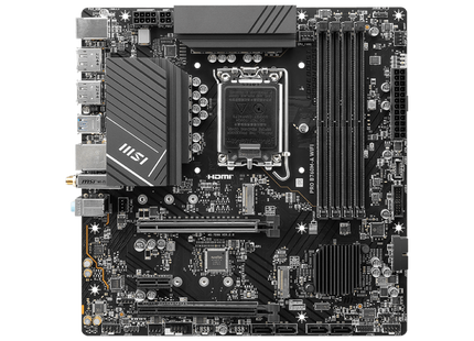 Tarjeta Madre MSI PRO B760M-A WiFi DDR5 | LGA 1700 | Micro ATX | Soporte Intel Core