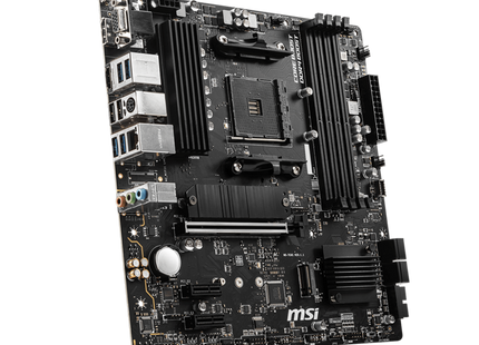 Conectores SATA y USB internos de Tarjeta Madre MSI B550M PRO-VDH