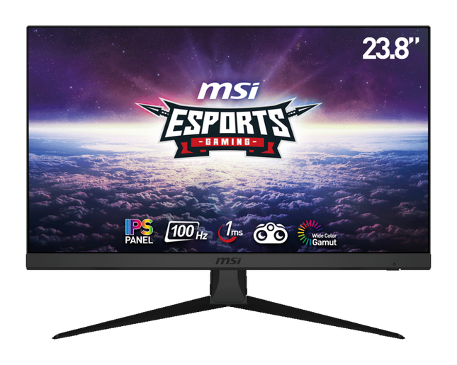 Monitor MSI G2412V | 24” | Full HD 1920 x 1080 | IPS | 100 Hz | 1 ms | Adaptive Sync | HDMI | DisplayPort