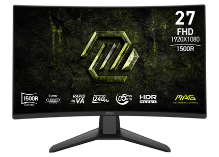Monitor Gaming MSI MAG 274CF X24 9S6-3CF51T-004 | 27” | Curvo 1500R | Full HD 1920 x 1080 | 240Hz | Rapid VA | FreeSync