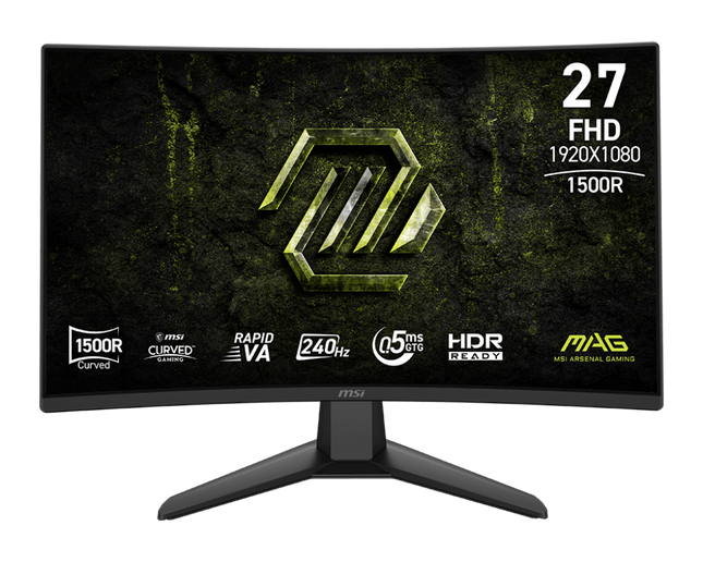 Monitor Gaming MSI MAG 274CF X24 9S6-3CF51T-004 | 27” | Curvo 1500R | Full HD 1920 x 1080 | 240Hz | Rapid VA | FreeSync