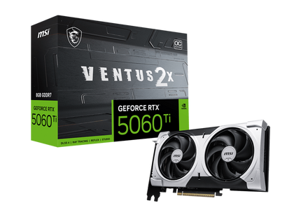 Tarjeta gráfica RTX 5060 Ti 8GB GDDR7 vista diagonal completa