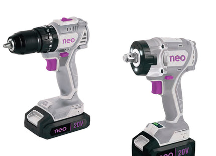 Neo Combo Taladro + Llave Impacto 20V, TP1013/1/20+LI1065/20