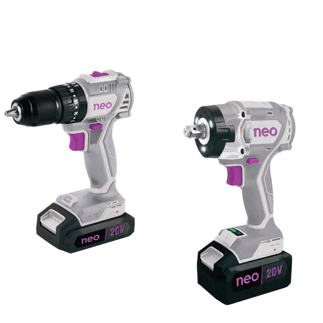Neo Combo Taladro + Llave Impacto 20V, TP1013/1/20+LI1065/20