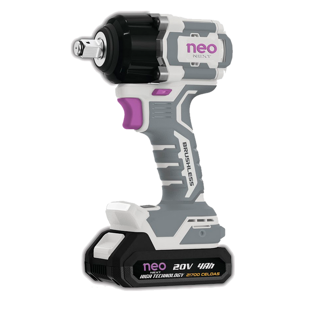 Neo Llave Impacto 20V 4Ah 950N·m, LI12650/20K2-4