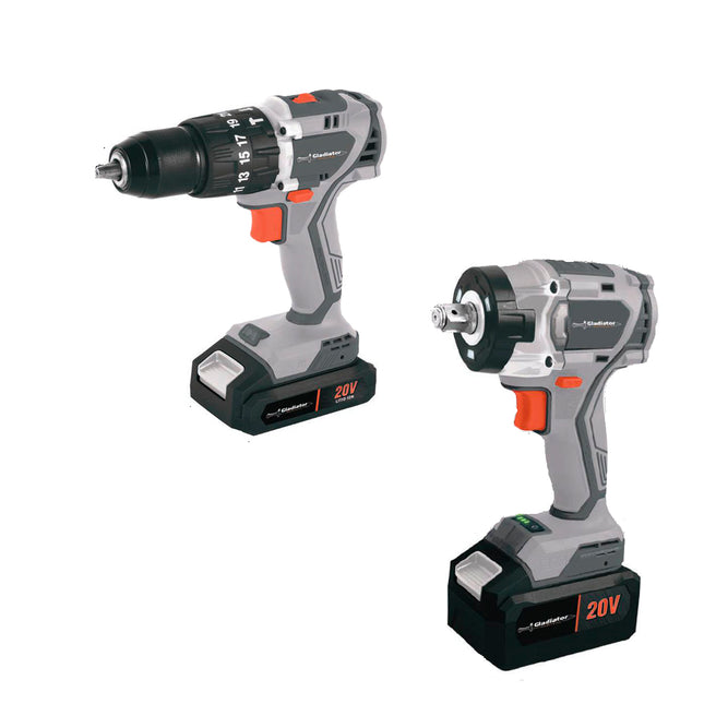Gladiator Taladro+Llave Impacto, TPG1213/3/20+LIG1165/20