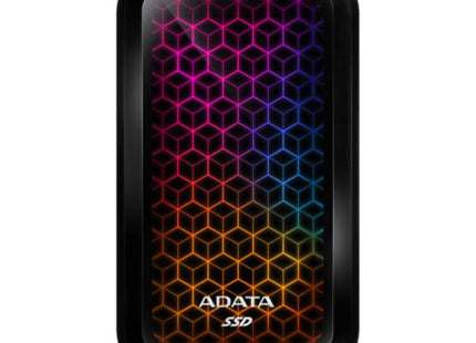 Disco Duro Externo Sólido ADATA SE770G | 1TB | USB 3.2 Gen2 | RGB | Lectura 1000 MB/s | Escritura 800 MB/s | ASE770G-1TU32G2-CBK