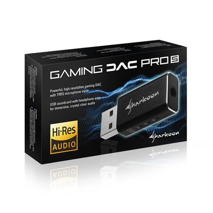 Hub Sharkoon Gaming DAC Pro S V2 | DAC USB | Sonido 7.1 Virtual | RGB | Conexión USB