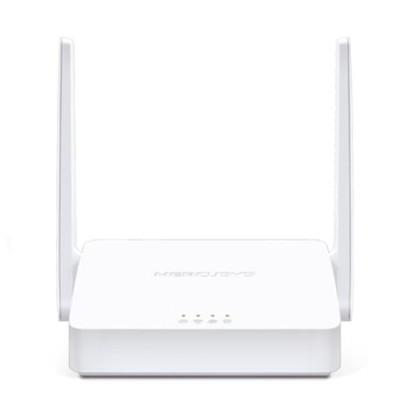 Router Mercusys MW302R inalámbrico 300Mbps vista frontal con antenas